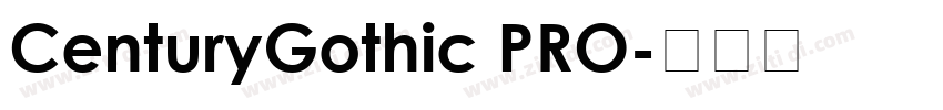 CenturyGothic PRO字体转换